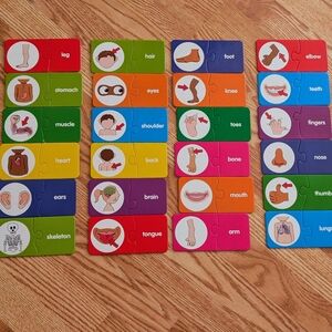 Colorful Educational Body Part Puzzle Set